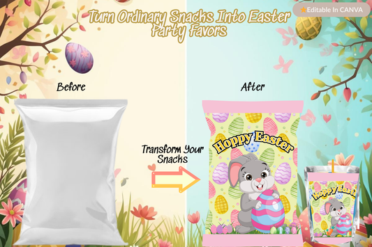 Editable Easter Party Favor Bundle