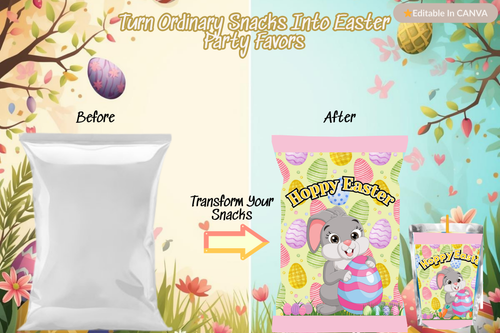 Editable Easter Party Favor Bundle